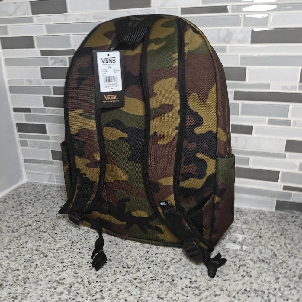 Vans Old Skool Backpack, green camo - Picture 3 of 12